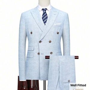 Light Blue Men's Suit